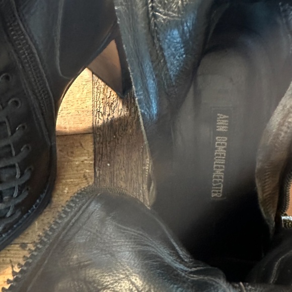 Ann Demeulemeester triple lace knee high talon heels 37 - Picture 10 of 15